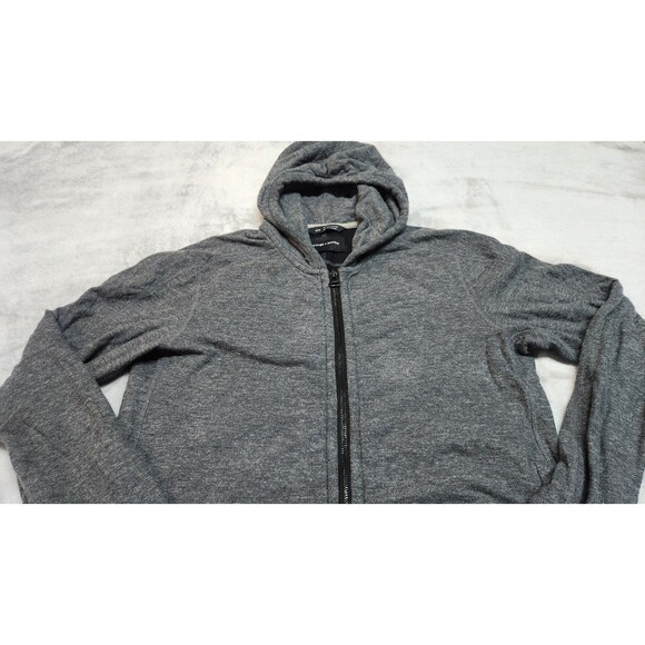 Wings + Horns Men's Small Gray Full Zip Hoodie Jacket - Picture 2 of 6